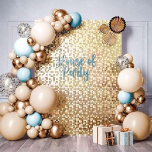 Customize 8 by 8 Sequin balloon wall garland